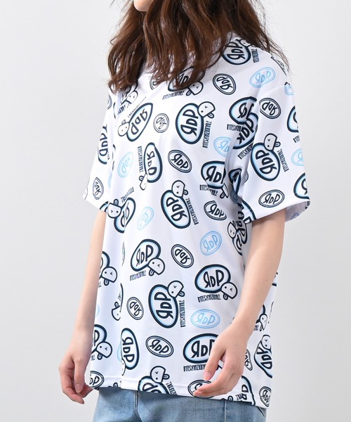 Felt-Maglietta（フェルトマリエッタ）の「[ROUXDI PERFE ルゥディパフィー]日本製総柄Ｔシャツ（Tシャツ/カットソー・メンズ・ブルー系その他/グリーン系その他/レッド系その他・SMALL/MEDIUM/LARGE）」の4枚目の写真