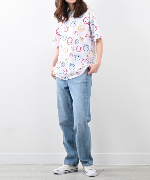 Felt-Maglietta（フェルトマリエッタ）の「[ROUXDI PERFE ルゥディパフィー]日本製総柄Ｔシャツ（Tシャツ/カットソー・メンズ・ブルー系その他/グリーン系その他/レッド系その他・SMALL/MEDIUM/LARGE）」の8枚目の写真