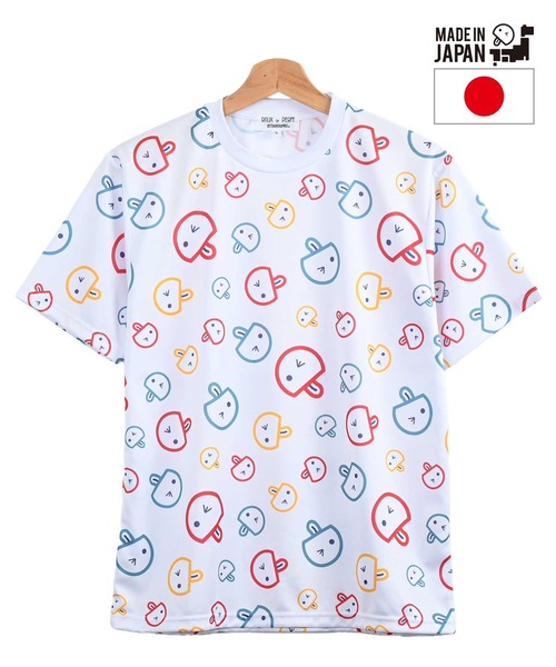 Felt-Maglietta（フェルトマリエッタ）の「[ROUXDI PERFE ルゥディパフィー]日本製総柄Ｔシャツ（Tシャツ/カットソー・メンズ・ブルー系その他/グリーン系その他/レッド系その他・SMALL/MEDIUM/LARGE）」の9枚目の写真