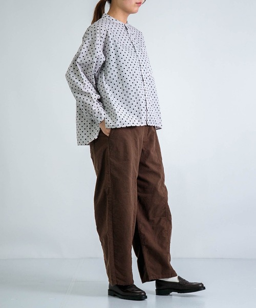 D.M.G.（ドミンゴ）の「[D.M.G / ディーエムジー] セミスエード両面起毛 アーモンドパンツ（その他パンツ・レディース・ブラウン/オリーブ/アイボリー/ブラック・S/M）」の12枚目の写真