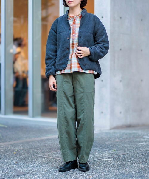 D.M.G.（ドミンゴ）の「[D.M.G / ディーエムジー] セミスエード両面起毛 アーモンドパンツ（その他パンツ・レディース・ブラウン/オリーブ/アイボリー/ブラック・S/M）」の7枚目の写真