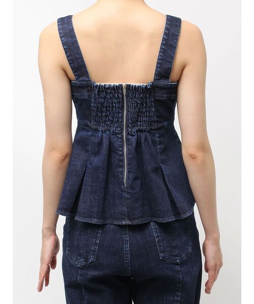 CALNAMUR（カルナムール）の「デニムビスチェ（キャミソール・レディース・ブラック/インディゴブルー・FREE）」の3枚目の写真
