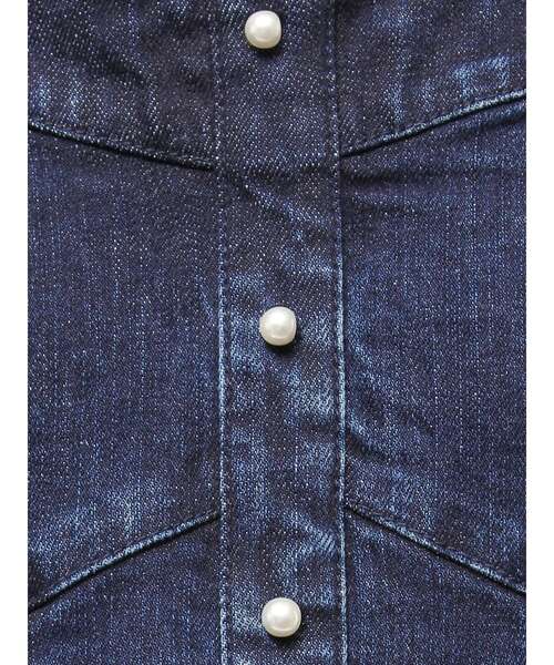 CALNAMUR（カルナムール）の「デニムビスチェ（キャミソール・レディース・ブラック/インディゴブルー・FREE）」の11枚目の写真