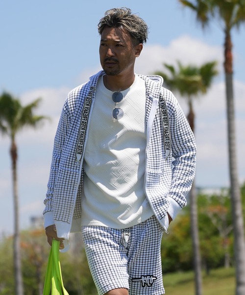 adamsJUGGLER(アダムスジャグラー)の「RTEG/ワッフルフーディー(パーカー・メンズ・ホワイト/ブラック・S/M/XL/L)」の1枚目の写真
