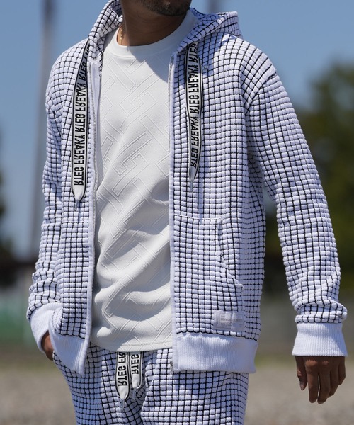 adamsJUGGLER(アダムスジャグラー)の「RTEG/ワッフルフーディー(パーカー・メンズ・ホワイト/ブラック・S/M/XL/L)」の14枚目の写真