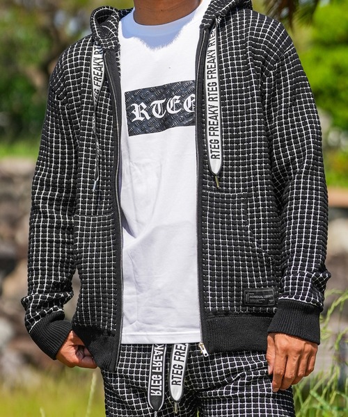 adamsJUGGLER(アダムスジャグラー)の「RTEG/ワッフルフーディー(パーカー・メンズ・ホワイト/ブラック・S/M/XL/L)」の19枚目の写真