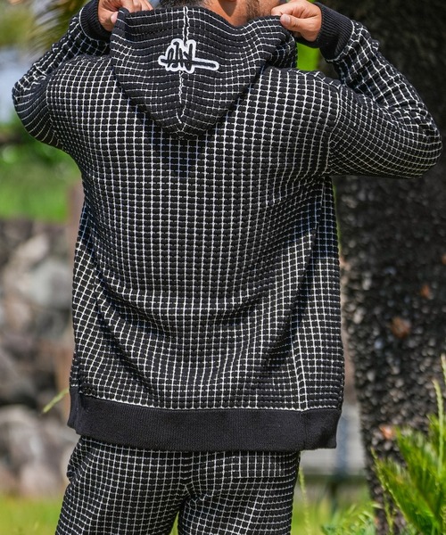 adamsJUGGLER(アダムスジャグラー)の「RTEG/ワッフルフーディー(パーカー・メンズ・ホワイト/ブラック・S/M/XL/L)」の20枚目の写真