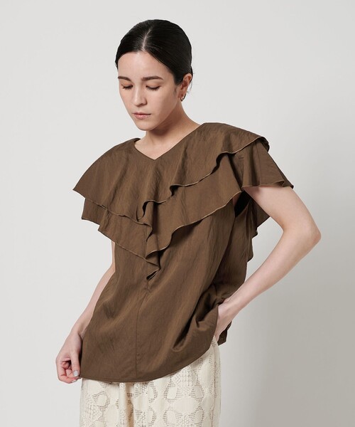 タグ付き新品未使用　BEAUTY&YOUTH レイヤーフリルブラウス BEAUTY&YOUTH UNITED ARROWS - タグ付き新品未使用 BEAUTY&YOUTH