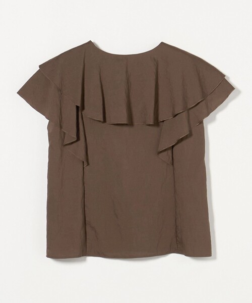 BEAUTY&YOUTH UNITED ARROWS(ビューティーアンドユースユナイテッドアローズ)の「レイヤーフリル ブラウス-ウォッシャブル-(シャツ/ブラウス・レディース・モカ/ブラック・FREE)」の14枚目の写真