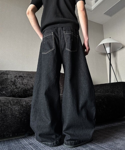 【木下】PUNYUS 10th anniversaryデニムバギーパンツ セール】バギーパンツ（デニムパンツ）｜DEVICE（デバイス）の