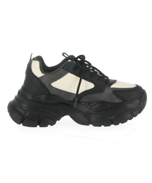 ANAP GiRL(アナップガール)の「ANAPR+S【リラスポ】ダッドスニーカー(ユニアイテム)(スニーカー・キッズ・ブラック/グレー・S/M/L/XS)」の6枚目の写真