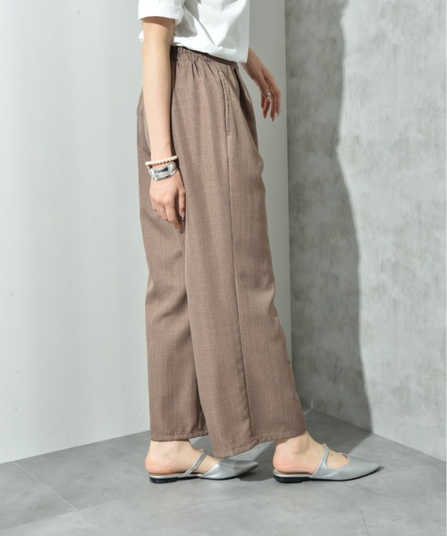 INTERPLANET(インタープラネット)の「麻調合繊ジレ+ワイドパンツSET(ベスト・レディース・ブラック/グレー/モカ・FREE)」の14枚目の写真