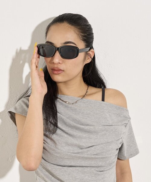 WHO'S WHO gallery（フーズフーギャラリー）の「スクエアサングラス（サングラス・レディース・ブラック/ブラウン・FREE）」の11枚目の写真