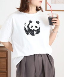 BARNDOOR | 20天竺 前プリント半袖Tシャツ(Tシャツ/カットソー)