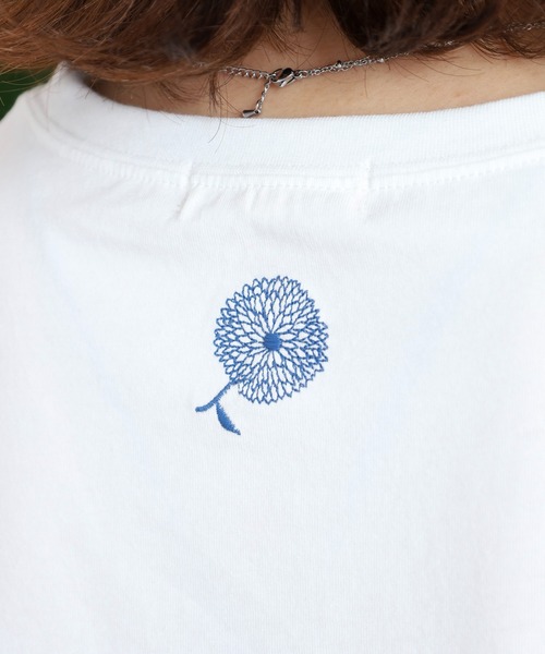 BARNDOOR(バーンドア)の「20天竺 前プリント半袖Tシャツ(Tシャツ/カットソー・レディース・ミント/グレー系1/ネイビー系2/オフホワイト/ホワイト系1/ホワイト系2・FREE)」の15枚目の写真