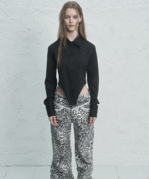 SETUPEXE（セットアップイーエックスイー）の「LEOPARD LACE PANTS（その他パンツ・レディース・チャコール/ベージュ/ホワイト・SMALL/MEDIUM）」の19枚目の写真