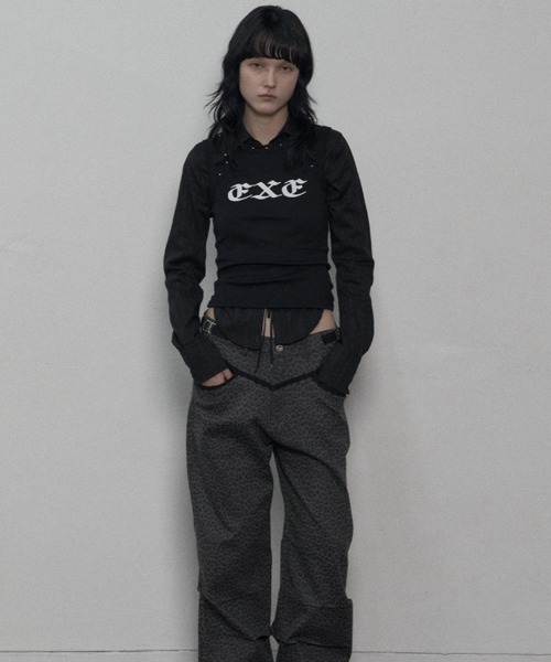 SETUPEXE（セットアップイーエックスイー）の「LEOPARD LACE PANTS（その他パンツ・レディース・チャコール/ベージュ/ホワイト・SMALL/MEDIUM）」の20枚目の写真