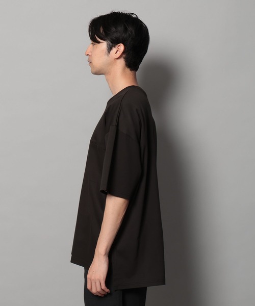 BAYFLOW(ベイフロー)の「【上品な素材感】シルケットスリット半袖Tシャツ(Tシャツ/カットソー・メンズ・シルバーグレー/オフホワイト/ブラック/カーキ・MEDIUM/LARGE)」の18枚目の写真