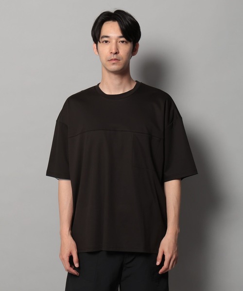 BAYFLOW(ベイフロー)の「【上品な素材感】シルケットスリット半袖Tシャツ(Tシャツ/カットソー・メンズ・シルバーグレー/オフホワイト/ブラック/カーキ・MEDIUM/LARGE)」の17枚目の写真