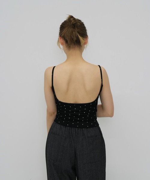 Enewd nina(エニュードニーナ)の「【zozo限定】ドット キャミソール トップス カップ付き(キャミソール・レディース・グレー/ブラック/ホワイト・FREE)」の21枚目の写真