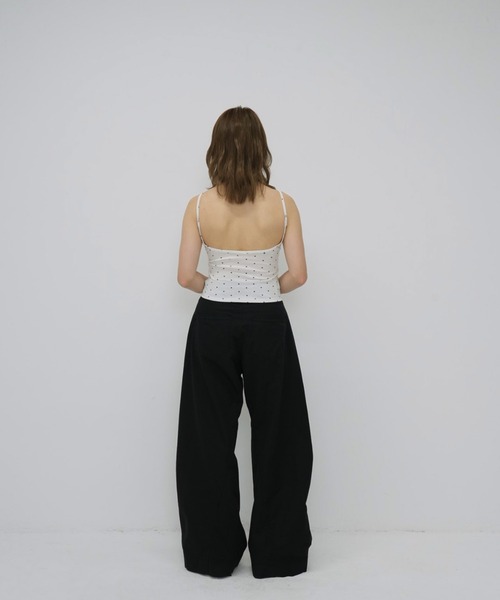 Enewd nina(エニュードニーナ)の「【zozo限定】ドット キャミソール トップス カップ付き(キャミソール・レディース・グレー/ブラック/ホワイト・FREE)」の15枚目の写真
