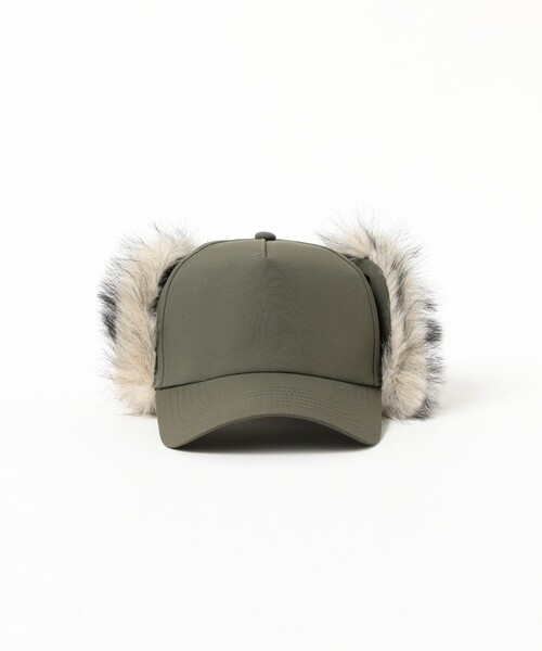 Ray BEAMS（レイビームス）の「ボリューム ファー キャップ（キャップ・レディース・グリーン系その他3/ブラック・ONE SIZE）」の9枚目の写真