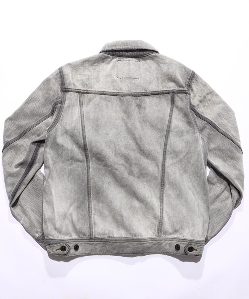 TMT(ティーエムティー)の「12oz SOFT BLACK DENIM TRUCKER JACKET(デニムジャケット・メンズ・グレー/ブラック/ライトグレー・MEDIUM/LARGE/X-LARGE)」の6枚目の写真