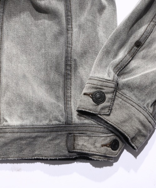 TMT(ティーエムティー)の「12oz SOFT BLACK DENIM TRUCKER JACKET(デニムジャケット・メンズ・グレー/ブラック/ライトグレー・MEDIUM/LARGE/X-LARGE)」の5枚目の写真