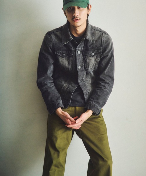 TMT(ティーエムティー)の「12oz SOFT BLACK DENIM TRUCKER JACKET(デニムジャケット・メンズ・グレー/ブラック/ライトグレー・MEDIUM/LARGE/X-LARGE)」の14枚目の写真