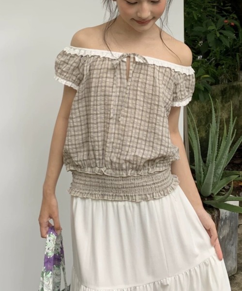 夏秋チェック柄ノースリーブトップス✨女子会デートに最適❤️ 公式通販 - 人気アイテム多数 夏秋チェック柄ノースリーブ