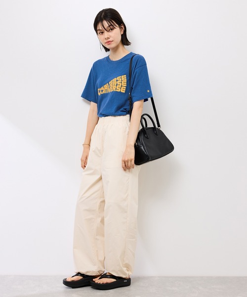 CONVERSE(コンバース)の「【CONVERSE/コンバース】ネップラスラブ天竺クラックプリントTシャツ(Tシャツ/カットソー・レディース・ホワイト/ブルー系その他4・38)」の20枚目の写真