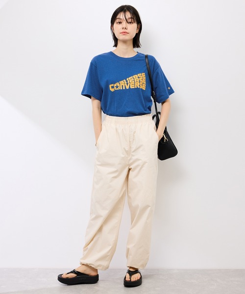 CONVERSE(コンバース)の「【CONVERSE/コンバース】ネップラスラブ天竺クラックプリントTシャツ(Tシャツ/カットソー・レディース・ホワイト/ブルー系その他4・38)」の21枚目の写真
