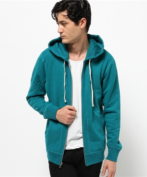 REIGNING CHAMP（レイニングチャンプ）の「REIGNING CHAMP ジップアップスウェット（スウェット・メンズ・チャコールグレー/ターコイズブルー/ネイビー・LARGE/MEDIUM/SMALL）」の6枚目の写真