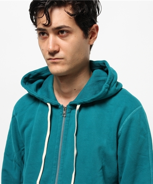 REIGNING CHAMP（レイニングチャンプ）の「REIGNING CHAMP ジップアップスウェット（スウェット・メンズ・チャコールグレー/ターコイズブルー/ネイビー・LARGE/MEDIUM/SMALL）」の7枚目の写真