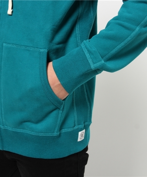 REIGNING CHAMP（レイニングチャンプ）の「REIGNING CHAMP ジップアップスウェット（スウェット・メンズ・チャコールグレー/ターコイズブルー/ネイビー・LARGE/MEDIUM/SMALL）」の8枚目の写真