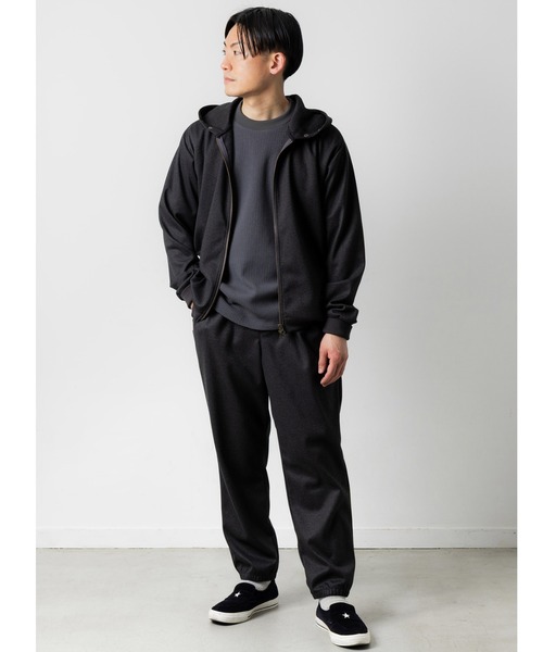 narifuri（ナリフリ）の「フランネルニットZIPパーカー（パーカー・メンズ・ブラウン/チャコール・X-LARGE/LARGE/MEDIUM/SMALL）」の6枚目の写真