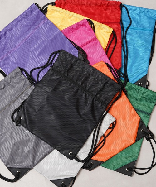 1111clothing(ワンフォークロージング)の「【ZOZOTOWN限定】-THE BAG- オリジナル リップストップ ナップサック / Original Ripstop Knapsack(バックパック/リュック・レディース・ライトグレー/グリーン/ピンク/レッド/ブラック/チャコールグレー/ブルー/オレンジ/パープル/イエロー・FREE)」の11枚目の写真