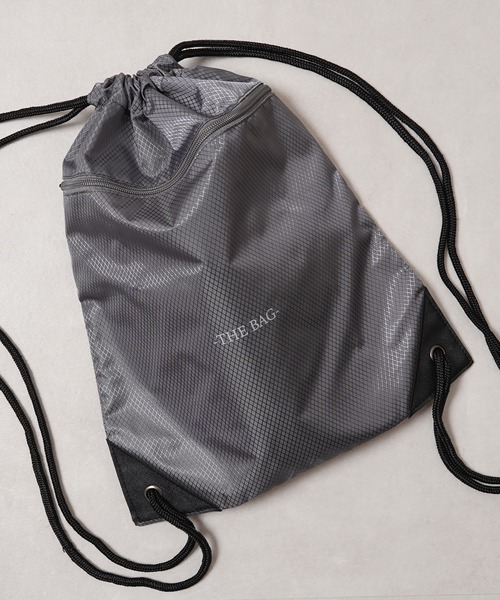 1111clothing(ワンフォークロージング)の「【ZOZOTOWN限定】-THE BAG- オリジナル リップストップ ナップサック / Original Ripstop Knapsack(バックパック/リュック・レディース・ライトグレー/グリーン/ピンク/レッド/ブラック/チャコールグレー/ブルー/オレンジ/パープル/イエロー・FREE)」の19枚目の写真