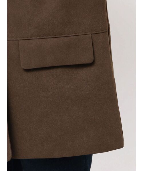 LAGUNAMOON（ラグナムーン）の「スエードライクジャケット（テーラードジャケット・レディース・ブラウン/キャメル・FREE）」の8枚目の写真