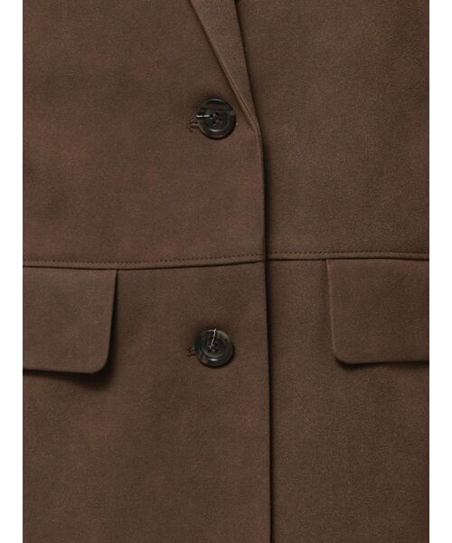 LAGUNAMOON（ラグナムーン）の「スエードライクジャケット（テーラードジャケット・レディース・ブラウン/キャメル・FREE）」の12枚目の写真