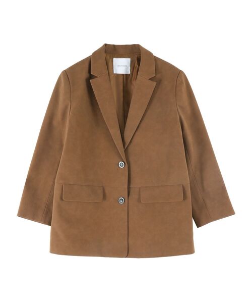 LAGUNAMOON（ラグナムーン）の「スエードライクジャケット（テーラードジャケット・レディース・ブラウン/キャメル・FREE）」の13枚目の写真