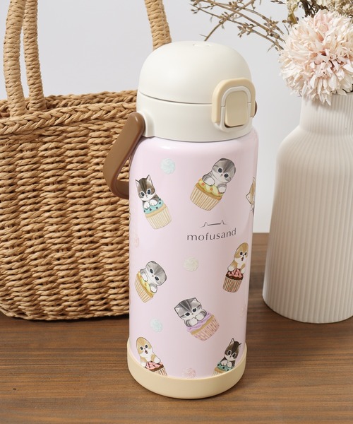 mofusand ステンレスワンプッシュボトル1000ml（水筒