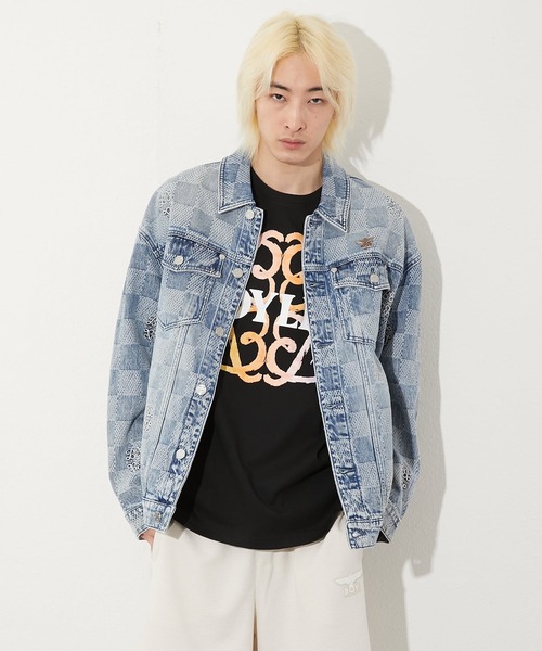【BOY LONDON】JACQUARD LOOSE FIT DENIM JACKET