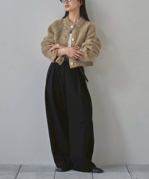 TODAYFUL（トゥデイフル）の「TODAYFUL　Brushed Knit Cardigan ブラッシュドニットカーディガン/12520530（カーディガン/ボレロ・レディース・チャコールグレー/オリーブ・ONE SIZE）」の15枚目の写真