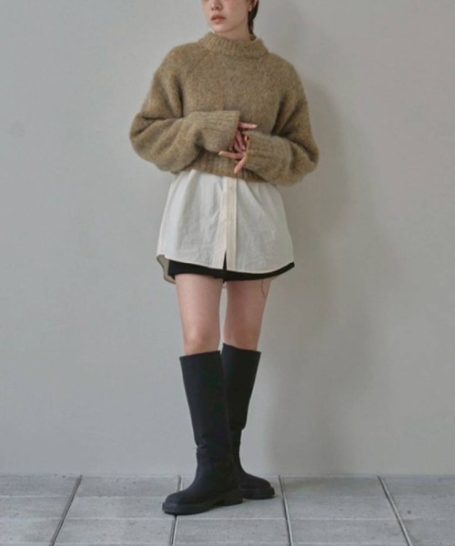 TODAYFUL（トゥデイフル）の「TODAYFUL　Brushed Knit Cardigan ブラッシュドニットカーディガン/12520530（カーディガン/ボレロ・レディース・チャコールグレー/オリーブ・ONE SIZE）」の14枚目の写真