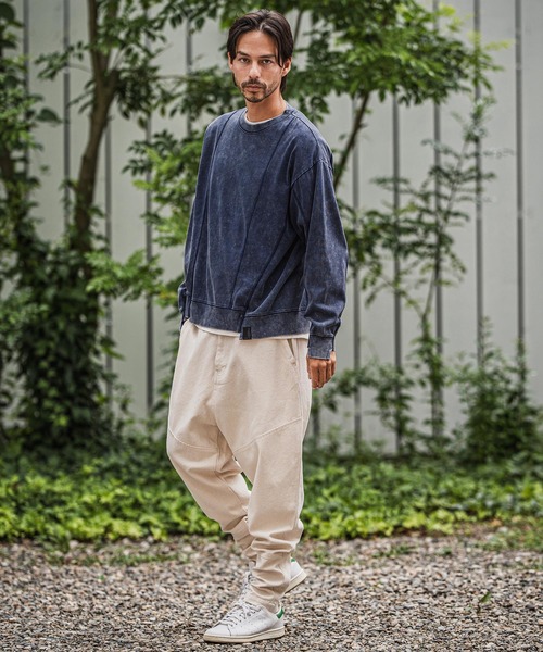 CAMBIO(カンビオ)の「mlt5327-Heavy oz Jersey Chemical Washe Cut sew カットソー(Tシャツ/カットソー・メンズ・ブラック/ネイビー/グレー・M/L)」の9枚目の写真
