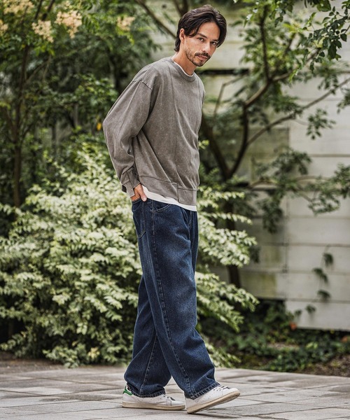 CAMBIO(カンビオ)の「mlt5327-Heavy oz Jersey Chemical Washe Cut sew カットソー(Tシャツ/カットソー・メンズ・ブラック/ネイビー/グレー・M/L)」の14枚目の写真