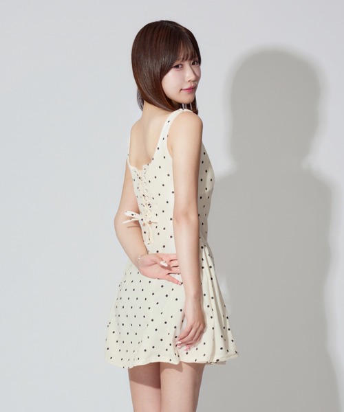 Dot Flare Camisole Dress / ドットフレアキャミソールワンピース