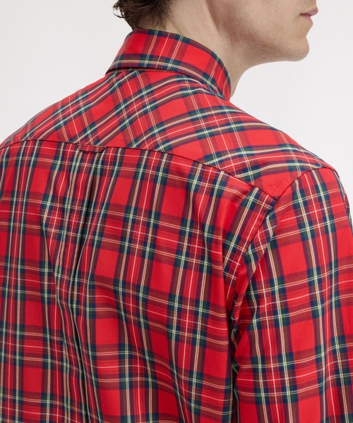 FRED PERRY（フレッドペリー）の「Stewart Tartan Shirt／スチュワートタータンシャツ（シャツ/ブラウス・メンズ・レッド・S/M/L）」の9枚目の写真