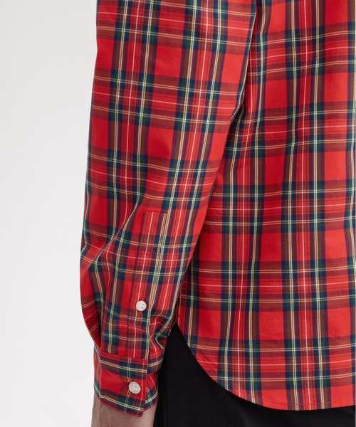 FRED PERRY（フレッドペリー）の「Stewart Tartan Shirt／スチュワートタータンシャツ（シャツ/ブラウス・メンズ・レッド・S/M/L）」の12枚目の写真